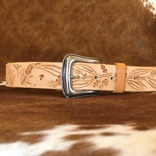 Australian Native Hand Carved Belt