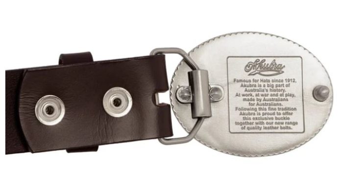 Akubra TROPYY Leather Belt - Simon Martin Whips & Leathercraft