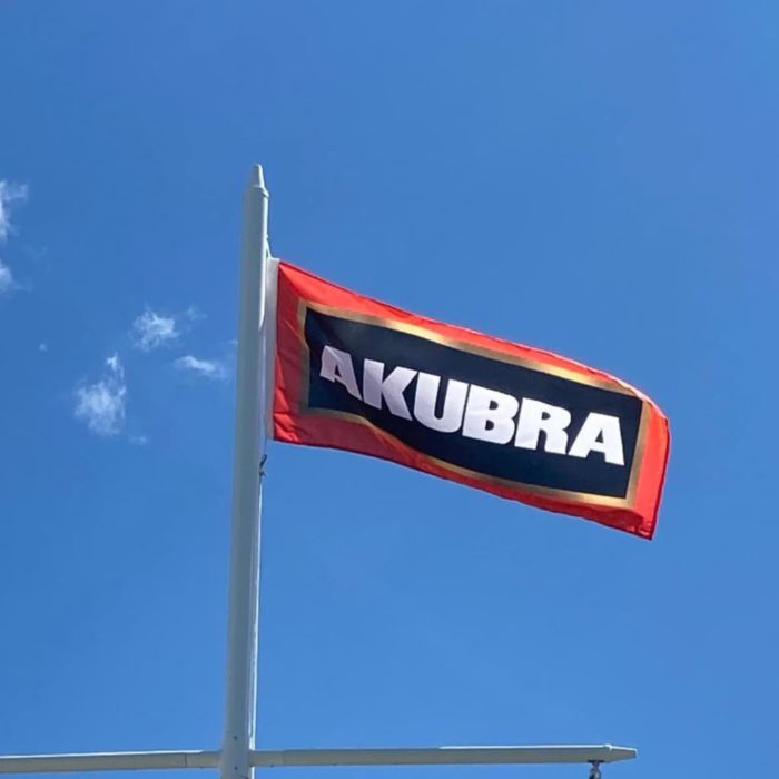Akubra Logo Flag - Simon Martin Whips & Leathercraft