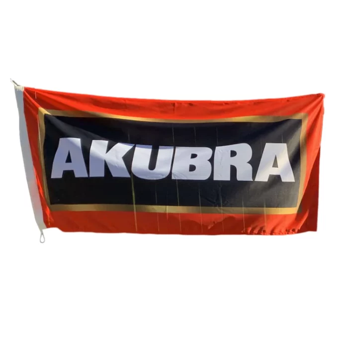 Akubra Logo Flag - Simon Martin Whips & Leathercraft