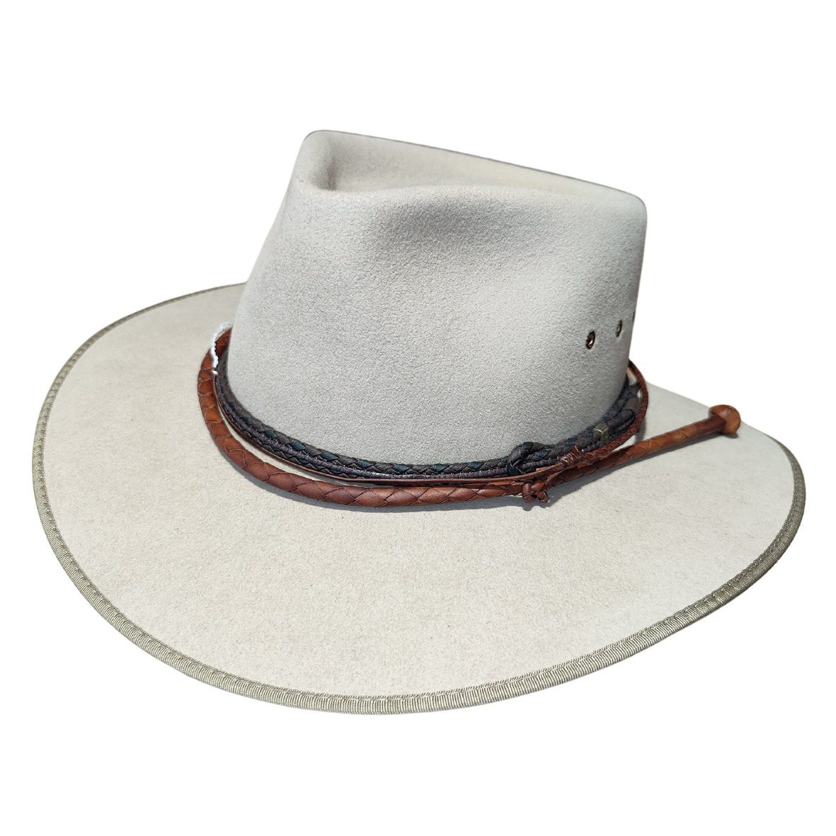 Miniature Stockwhip Hatband - Simon Martin Whips & Leathercraft
