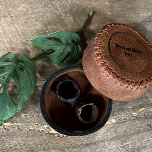 Custom Leather Ring Box