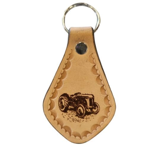 Lasered Leather Key Fob