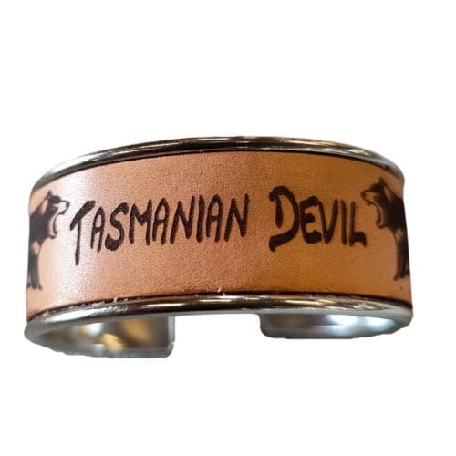 Lasered Leather Cuff