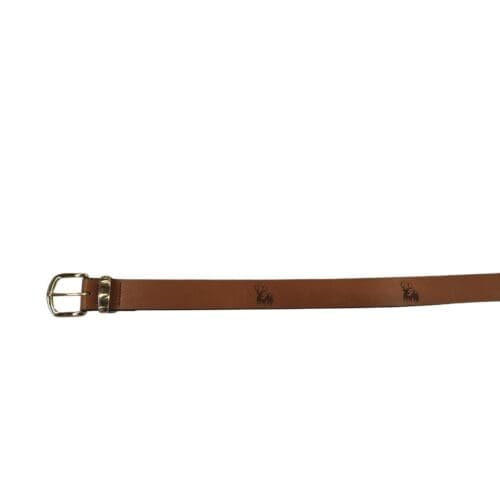 "The Lasered Deer" Italian Leather Belt
