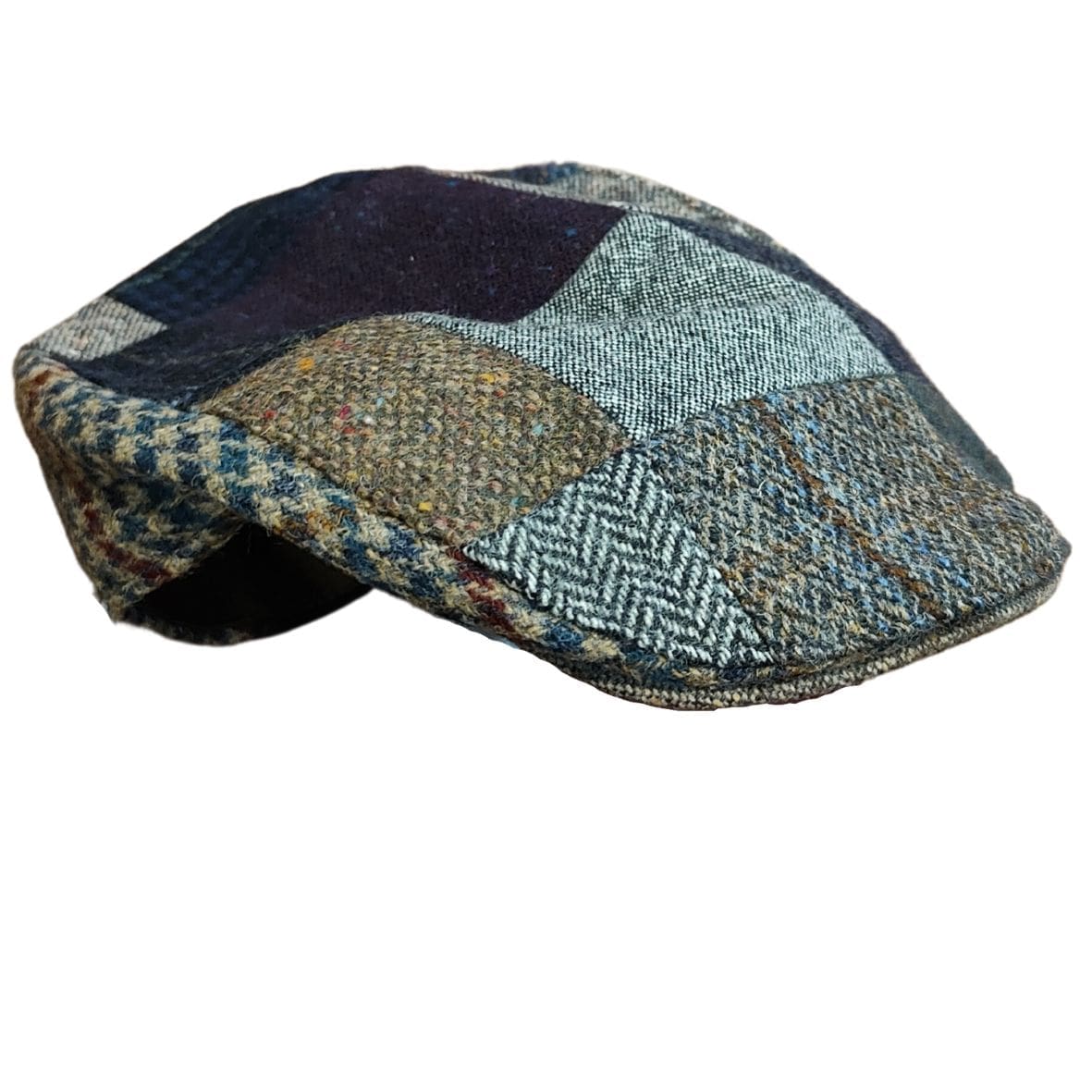 Vintage Patchwork Cap with Clip - Image 2