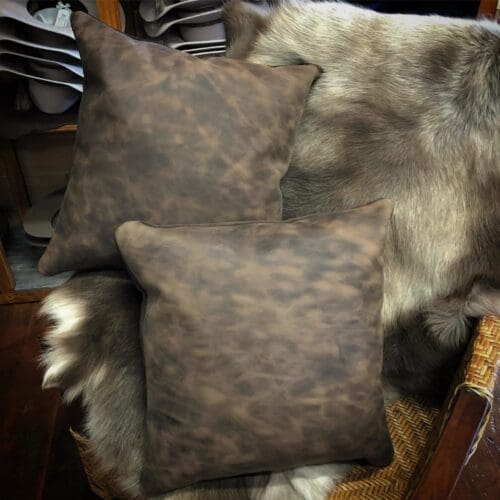 Bon's Leather Vintage Wash Pillow