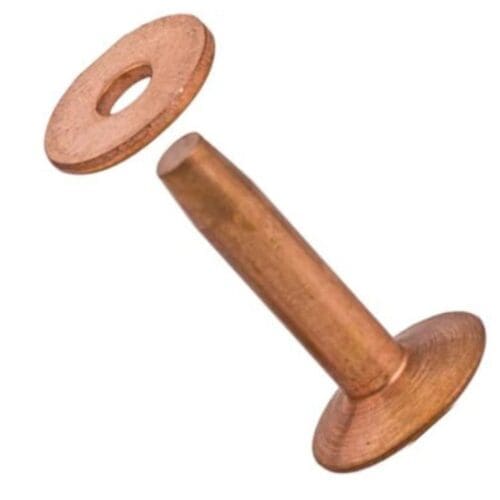 #12 Copper Rivets and Burrs 50pk 1/2in