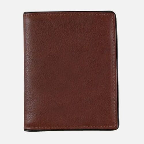 Dents Business Card Holder Black - Dark Tan