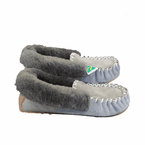 Sheepskin Moccasin - Grey