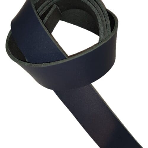 Navy - Leather Belt Blank Strap