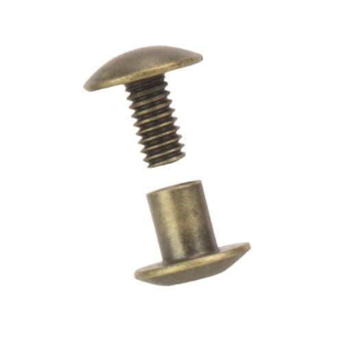 Screw Open 6mm Ant/Brass 10 pack