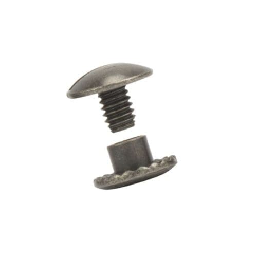 Screw Post Open Back 1/8 Antique