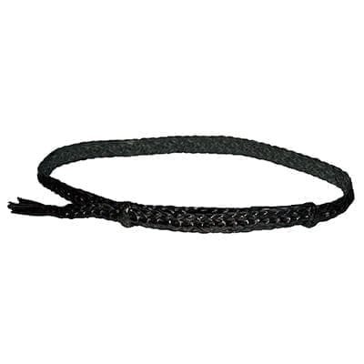 "Croc Ridge Hatband" 8 Plait Kangaroo Leather