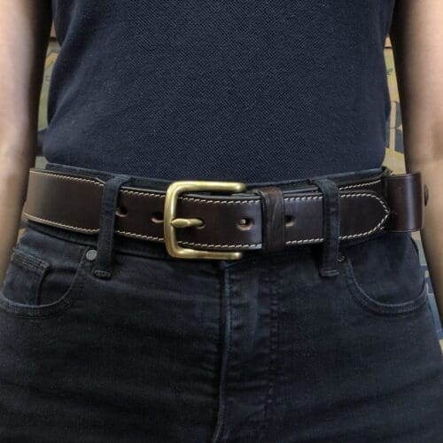 Leather Hobble Belt with Pouch