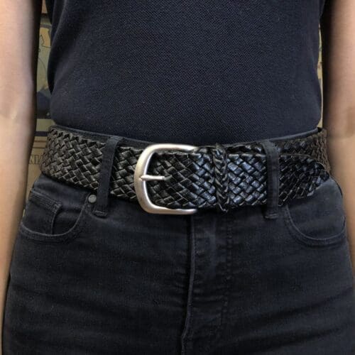 "Jumbuck" 12 plait Kangaroo Leather Belt