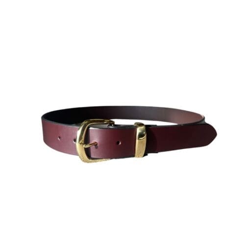 1 1/2 inch Plain Solid Leather Belt