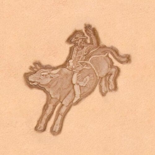 Bull Rider 3D Stamp