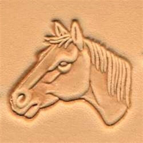Horse Head 3-D Stamp (Left)
