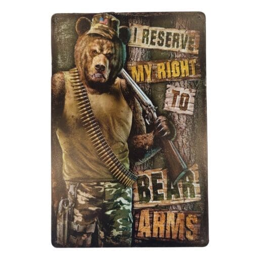 Tin Sign Right to Bear Arms