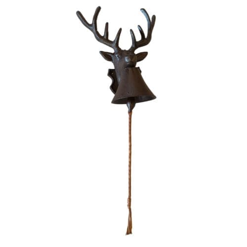 Cast Iron Deer Head Doorbell