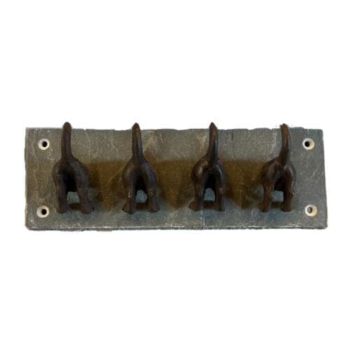 Cast Iron Quirky Dogs Tail Hooks