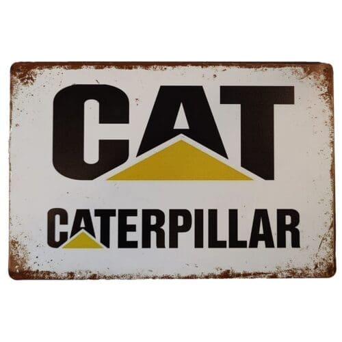 Tin Sign Caterpillar