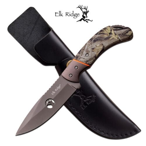 Elk Ridge Camo Hunting Knife