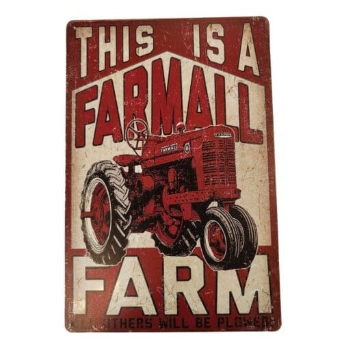 Tin Sign Farmall
