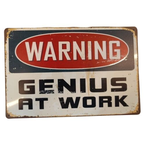 Tin Sign Genius at Work