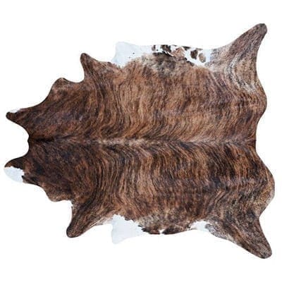 Cow hide Floor Rug "Medium Brindle"