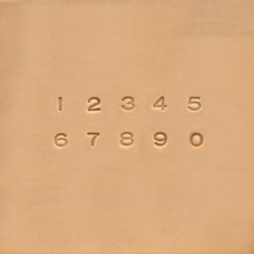 1/4 inch 6.5mm Number Stamp Set