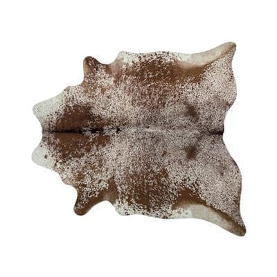 Cowhide Floor Rug "Speckled Brown Light"