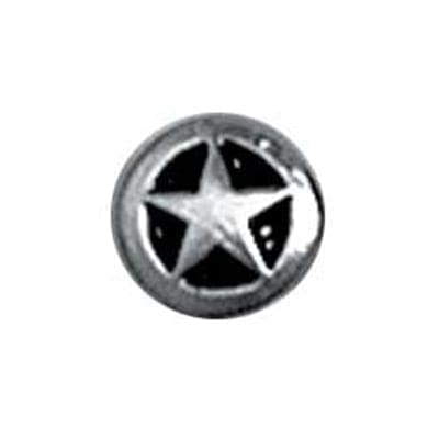 Small Star Concho Rivetback Silver