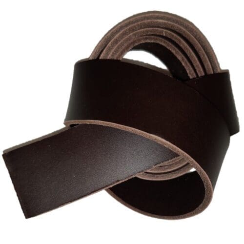 Dark Brown - Leather Belt Blank Straps
