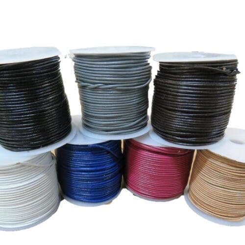 Round Leather Thonging 2mm