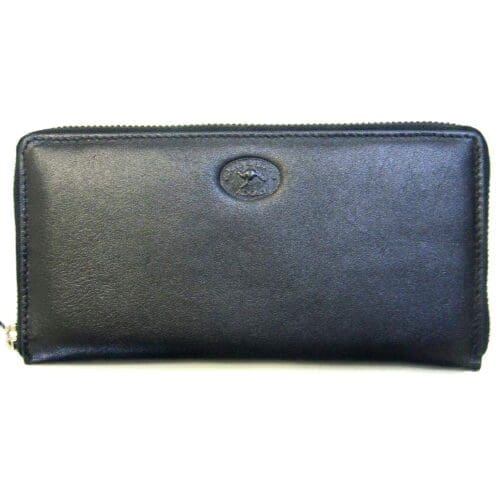 Kangaroo Leather Ladies Purse (KW3195) Black