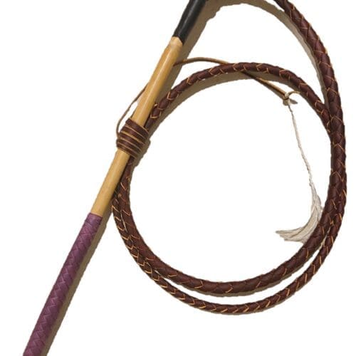 Latigo Stockwhip - Purple Handle