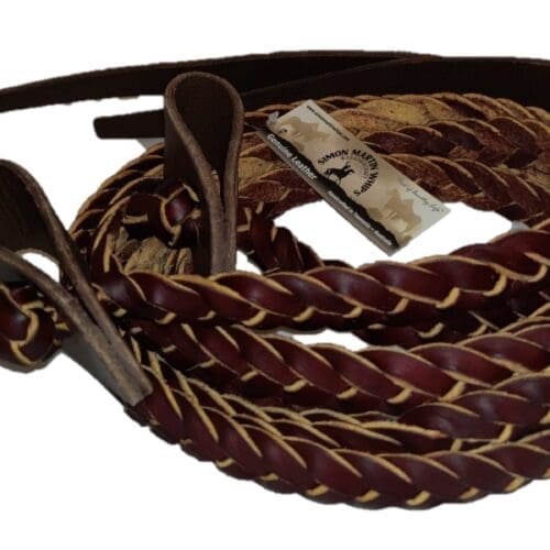 Plaited Leather Split Reins